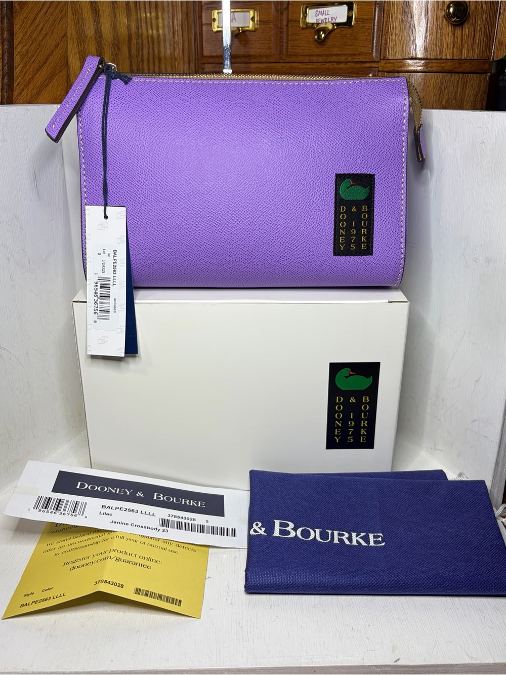 NWT Dooney & Bourke Janine Crossbody 23 - Lilac